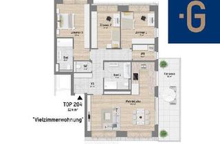 Wohnung kaufen in Obstgartenweg 15-17, 1220 Wien, Der Sonne entgegen. Super helle 4-Zimmer Dachgeschoss-Wohnung mit Südost-Terrase