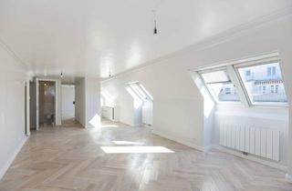 Wohnung kaufen in 1040 Wien, Klassische 74m² sanierte Dachgeschosswohnung – Helle, stilvolle Wohnoase in 1040 Wien