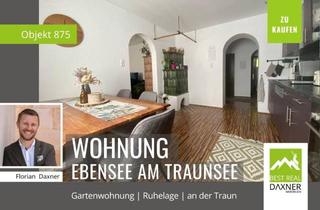 Wohnung kaufen in 4802 Ebensee, Komfortable Gartenwohnung am Traunufer in Ebensee am Traunsee!