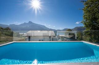 Einfamilienhaus kaufen in Auhof, 5311 Innerschwand, Luxus Pur am Mondsee | Einfamilienhaus mit Pool, Garten und privatem Seezugang!