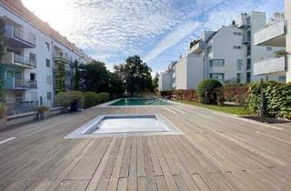 Wohnung mieten in Hohe Warte, 1190 Wien, Provisionsfrei für den Mieter! Elegant möblierte Gartenwohnung mit Garage, Pool und Wellness!