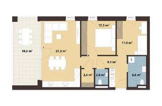 Wohnung kaufen in 6923 Lustenau, Helle 3-Zimmer-Dachgeschosswohnung | B09