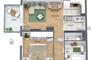 Wohnung mieten in 3281 Oberndorf an der Melk, 2 Zimmerwohnung mit Balkon! Neubau!