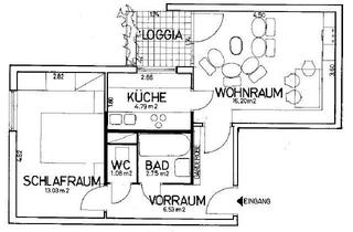 Wohnung kaufen in 2301 Groß-Enzersdorf, helle 2-Zimmer-Wohnung in Grünruhelage, Loggia, Einbauküche, KFZ-Stellplatz