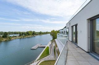 Penthouse kaufen in Kuchelauer Hafenstraße, Nussdorf, Klosterneuburg, 1190 Wien, Luxus-Penthouse mit Dachterrasse & Terrasse von ca. 262 m² | Beste Aussicht & direkt am Wasser | 2 Garagenstellplätze