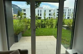 Wohnung mieten in 6850 Dornbirn, Gartenwohnung - Möbliertes 2-Zimmer-Apartment in Architekten-Wohnanlage in Dornbirn