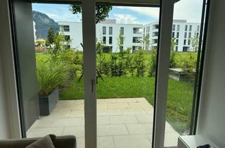 Wohnung mieten in 6850 Dornbirn, Gartenwohnung - Möbliertes 2-Zimmer-Apartment in Architekten-Wohnanlage in Dornbirn