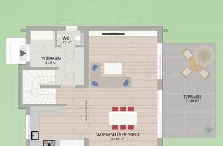 Haus kaufen in Dumreichergasse 148, 1220 Wien, 4-Zimmer Einzelhaus nahe der U2-Station Seestadt. 128 m² Wohnglück auf 278 m² Grundanteilsfläche