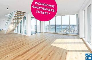 Penthouse kaufen in Wehlistraße, 1020 Wien, Einzugszuckerl: Wohntraum mit Fernblick über Wien – exklusive 3-Zimmer Penthousewohnung am Donauufer
