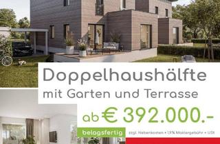 Doppelhaushälfte kaufen in 4101 Feldkirchen an der Donau, NEUBAU "Modernes Wohnen am Pesenbach" - 16 Doppelhaushälften je mit Garten und Terrasse - BAUSTART ERFOLGT!