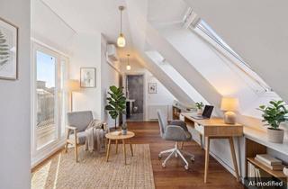 Penthouse kaufen in 1090 Wien, Wunderschöne Dachgeschosswohnung mit zwei Terrassen im charmanten Altbau
