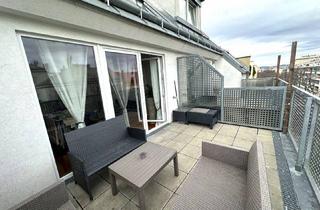 Wohnung kaufen in Lorystraße, 1110 Wien, TOPGELEGENHEIT! LORYSTRASSE, vermietetes 37 m2 Dachgeschoss mit 13 m2 Terrasse, Wohnküche, 1 Zimmer, Wannenbad, Garage möglich