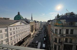 Wohnung mieten in Graben, 1010 Wien, Exklusive 3-Zimmer-DG-Wohnung mit Blick über den Graben zu mieten in 1010 Wien
