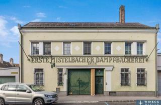 Haus kaufen in Barnabitenstraße, 2130 Mistelbach, Stadthaus mit Geschichte – Leben & arbeiten in der früheren Dampfbäckerei
