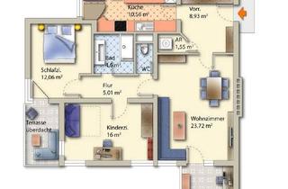 Wohnung kaufen in 4470 Enns, Top - 3 oder/auch 4 Zimmerwohnung mit neuwertigen Bad, Loggia und überglaster Terrasse