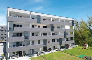 Wohnung mieten in 9065 Ebenthal, Begehrte & elegante Neubauwohnung in Grünlage mit riesigem 18,5qm Balkon, Fußbodenheizung & Badewanne und sonniger Südostlage in Ebenthal bei Klagenfurt