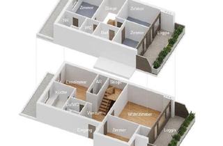 Maisonette kaufen in 4020 Linz, Provisionsfrei: 5-Zimmer-Wohnung mit 2 großzügigen Loggien (Hausfeeling)