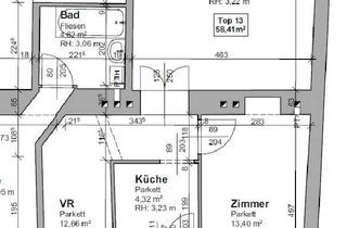 Wohnung mieten in Brückengasse, 1060 Wien, Ruhige und perfekte Zwei-Zimmer-Wohnung in Hofruhelage!!!
