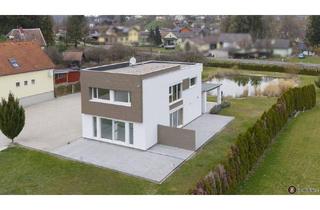 Haus kaufen in 7473 Hannersdorf, Hannersdorf: Modernes Haus mit großem Garten und Badeteich!