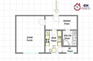 Wohnung kaufen in 1100 Wien, Freundliche, geräumige Mini-Wohnung im Neubau neben dem Hauptbahnhof