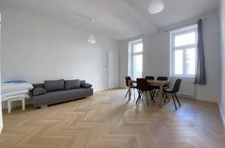 Wohnung kaufen in Anzengrubergasse, 1050 Wien, Herz was willst du mehr? Stilvoll saniert + 3-Zimmer Altbauwohnung + zwei Bäder + Balkon in den ruhigen Innenhof!