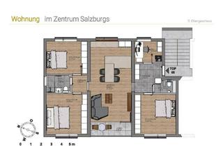 Wohnung kaufen in Paracelsusstraße 25, 5020 Salzburg, TOP ANGEBOT Provisionsfreie Familienfreundliche Lichtdurchflutete 4,5 Zimmerwohnung 2024 - komplett saniert in Schallmoos Top Raumaufteilung