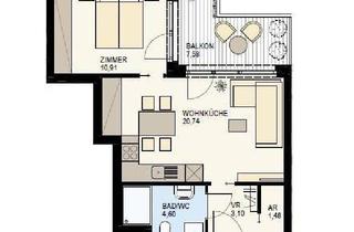 Penthouse kaufen in Radetzkystraße, 1030 Wien, BALKONTRAUM: 2 ZIMMER PÄRCHENHIT MIT ECKBALKON