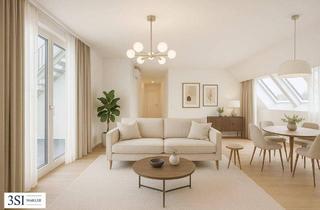 Wohnung kaufen in Am Freihof, 1220 Wien, Sonnige 3-Zimmer-Dachgeschoßwohnung mit Dachterrasse und Whirlpool!