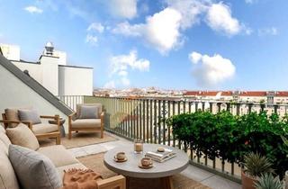 Maisonette kaufen in Arndtstraße 50/71, 1120 Wien, Ein Fernblick zum Verlieben mit Steffel-Blick | Erstbezug | Dg-Maisonette mit Ca. 18 m² Innenhof-Terrasse | Fernwärme | Tg-Stellplatz Optional | Nachhaltiges Wohnbauprojekt
