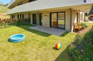 Wohnung kaufen in Hauptstraße, 2391 Kaltenleutgeben, FRÜHJAHRSAKTION! Barfuß ins Gras. Direkt vom Wohnzimmer aus. Den Sommer bereits im eigenen Garten verbringen! TOP Neubauwohnung mit viel Freiraum! 3 Zimmer + Grün wohin das Auge reicht + Luftwärmepumpe!