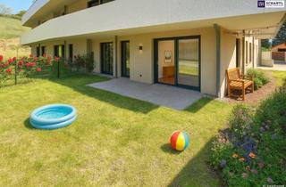 Wohnung kaufen in Hauptstraße, 2391 Kaltenleutgeben, FIRE SALE! Barfuß ins Gras. Direkt vom Wohnzimmer aus. Den Sommer bereits im eigenen Garten verbringen! TOP Neubauwohnung mit viel Freiraum! 3 Zimmer + Grün wohin das Auge reicht + Luftwärmepumpe!