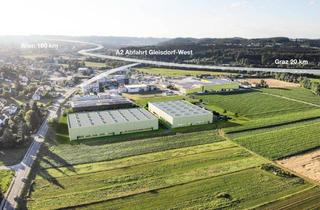 Gewerbeimmobilie mieten in Gleisdorferstraße, 8200 Ludersdorf, 2,4 Ha Gewerbegrundstück inkl. Baurecht | Top Lage in Gewerbepark nahe Graz und A2