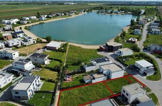 Haus kaufen in 7111 Parndorf, AM SEE + PROVISIONSFREI I Das baubewilligte Traumhaus am See schnell verwirklicht! Große Doppelhausparzelle mit Planung + Baubewilligung.