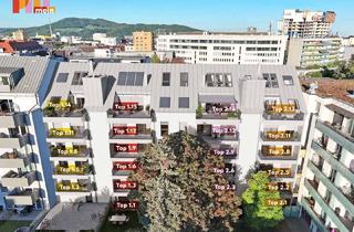 Penthouse kaufen in Pillweinstraße 44 - 46, 4020 Linz, Rascher Baufortschritt! "PILLmein" - 4 Raumwohnung mit 19 m² Balkon (Top 2.12)