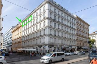 Wohnung kaufen in Operngasse, 1010 Wien, TOP-INVESTMENT IN DER OPERNGASSE/ELISABETHSTRASSE | Unbefristet vermietete Altbauwohnung | Geb. Jahr Mieter 1939 | 5. Stock