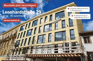 Wohnung kaufen in Leonhardstraße, 8010 Graz, PROVISIONSFREI! Neubauprojekt - St.Leonhard! 4-Zimmerwohnung mit Innenhofbalkon!