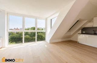 Wohnung kaufen in Erlachplatz 10, 1100 Wien, Erstbezug im Dachgeschoss – großzügige Wohnung mit 33,50 m² Südwest-Dachterrasse am Erlachplatz