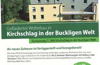 Genossenschaftswohnung in 2860 Kirchschlag in der Buckligen Welt, Geförderte Genossenschaftswohnung mit Kaufoption - Dachgeschoss mit XXL-Terrasse / INDIVIDUELLE FINANZIERUNG