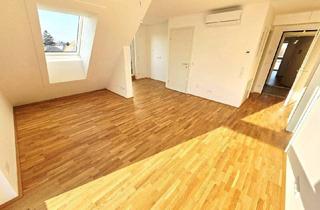 Wohnung kaufen in Khuenweg, 1220 Wien, Lebensqualität mit Zukunftspotential! Ab ins Dachgeschoss! Ideal zur Vermietung + Perfekte Raumaufteilung + Hochwertige Ausstattung + Nachhaltig! TOP Neubau-Projekt mit naturnahen Gewässern ums Eck!
