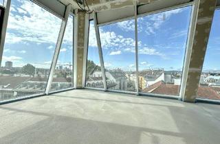 Wohnung kaufen in Margaretenstraße, 1050 Wien, Welch grandioser Panoramablick! Großzügige drei Zimmer, mit 2 kompakten Terrassen und bester Lage!