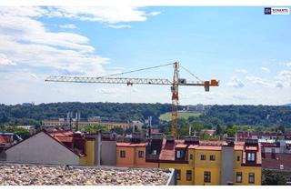 Wohnung kaufen in Fenzlgasse, 1140 Wien, Ein Zuhause mit königlichem Panorama! Modernes Dachgeschoss + Traumblick + 3 Zimmer + 2 Terrassen + Eco-freundliche Erdwärme + Viel Grün + Viel Privatsphäre!