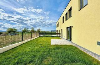 Doppelhaushälfte kaufen in 2486 Pottendorf, !!HERBSTAKTION!! Exklusives Neubauprojekt - großzügige Freiflächen - grüne Ruhelage - Luftwärmepumpe - 3-fach Verglasung - Autostellplätze