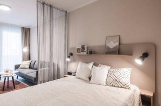 Wohnung mieten in Favoritenstraße 91, 1100 Wien, Pauschalmiete I JONN-Y möbliertes Apartment mit Balkon, inkl. Gym, Sauna, Dachterrasse, Community Area, Internet etc.! 7 Min. zum Stephansplatz!