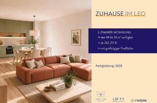 Wohnung kaufen in 2333 Leopoldsdorf, FÜR ANLEGER // Zuhause IM LEO | Tolle 2 Zimmer Wohnung | Garten & Terrasse | Tiefgarage im Gebäude | Hauptstraße | Ende 2028 - Top 7