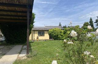 Haus kaufen in 7035 Steinbrunn, "ab 2026 die Badesaison genießen" Pachtgrund mit Bungalow mit großem Garten und Pool in der Feriensiedlung beim Badeteich Steinbrunn