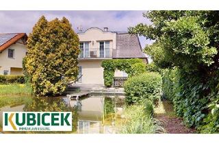 Villen zu kaufen in 2285 Leopoldsdorf im Marchfelde, Kleine Villa, großer Schwimmteich.