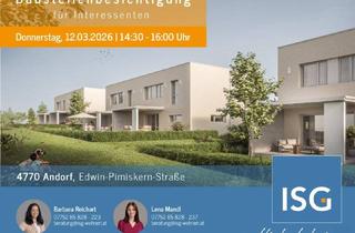 Haus mieten in Edwin-Pimiskern-Straße 21 - 39, 4770 Andorf, NEUBAU! 10 exklusive Reihenhäuser in 4770 Andorf - Miete mit Kaufoption (Eigenmittel erforderlich)