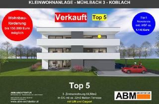 Wohnung kaufen in 6842 Koblach, 3-Zimmer Dachgeschosswohnung mit Lift und Carport (Top 5)