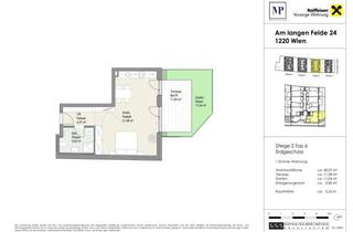 Wohnung kaufen in Am Langen Felde 24 - Stiege 2 -, 1220 Wien, Eigentumswohnung | Stadt. Land. Fluss. | 1 - Zimmer Wohntraum - Top 2/6
