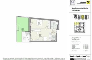 Wohnung kaufen in Am Langen Felde 24 - Stiege 2 -, 1220 Wien, Vorsorgewohnung | Stadt. Land. Fluss. | 2 - Zimmer Anlagewohnung - Top 2/3